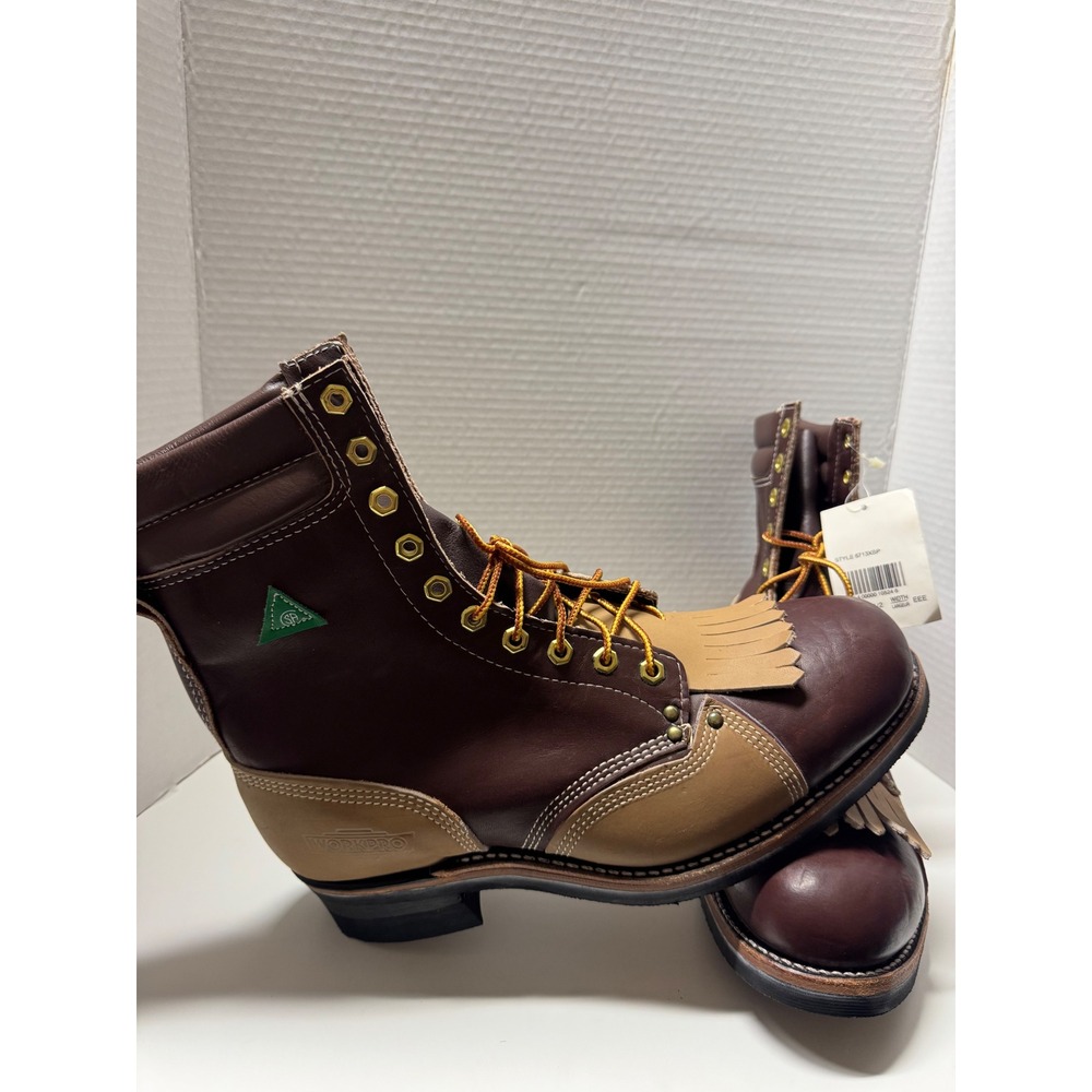 NWT VIntage  Canada West Leather Work Boots Mens 10.5 EEE Canada CSA Grade 1 90s